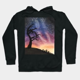 Starry night sky Hoodie